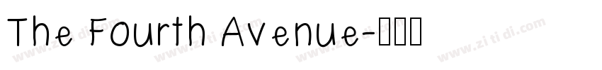 The Fourth Avenue字体转换